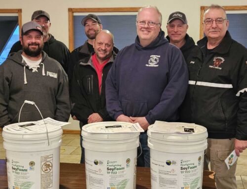 Todd County Soybean & Corn Growers welcome SoyFoam developer at Annual Meeting 